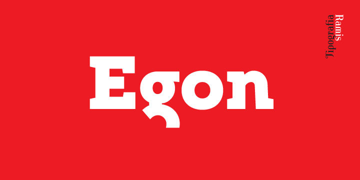 Пример шрифта Egon #1